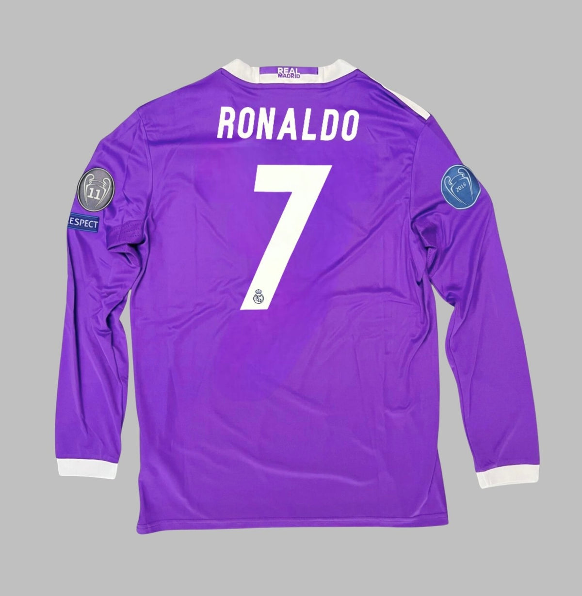 Real Madrid 2016-17 Away Shirt (UCL Final Version) (Long Sleeve Version)
